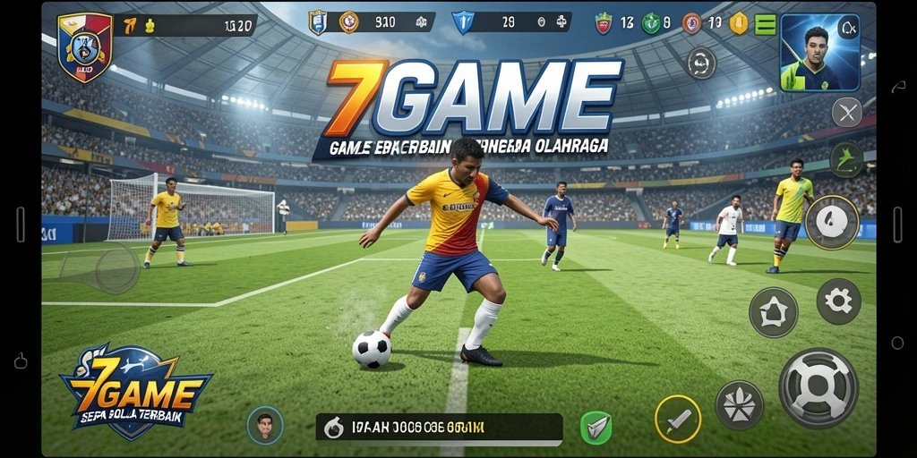 Tangkapan layar yang menampilkan aksi seru dalam permainan sepak bola.