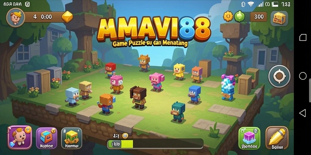 Tampilan gameplay AMAVI88 dengan puzzle yang menarik dan menantang.