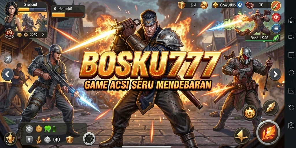 Tampilan gameplay mendebarkan dari BOSKU777 dengan aksi seru.