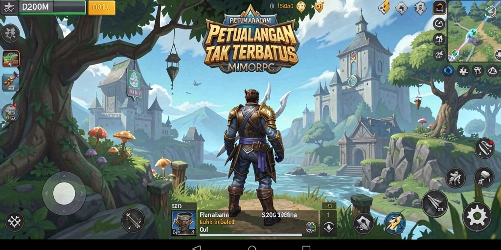 Tampilan gameplay D200M yang menarik dalam petualangan MMORPG.