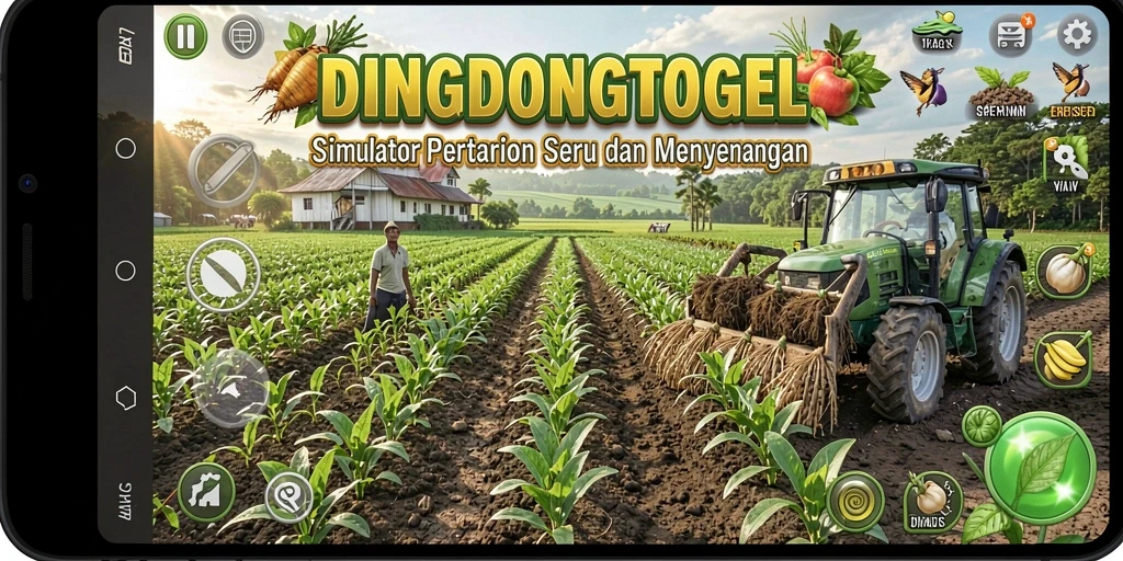 Screenshot DINGDONGTOGEL menunjukkan keseruan gameplay Farming.