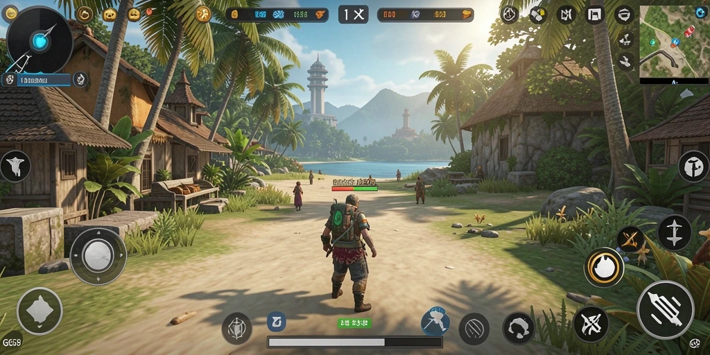 Screenshot gameplay G668 menampilkan simulasi yang mendalam dan interaktif.