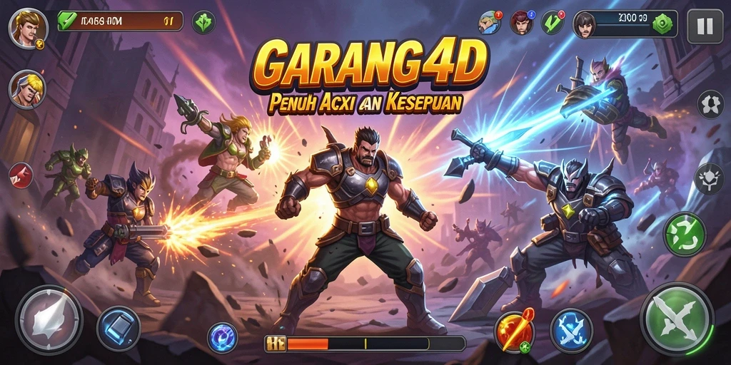 Tampilan gameplay seru dan penuh warna di GARANG4D.