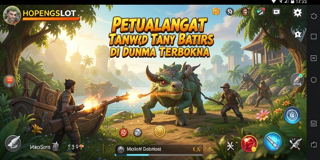 Screenshot utama HOPENGSLOT menampilkan gameplay menjelajahi dunia terbuka.