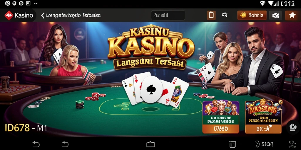 Tampilan gameplay Live Casino yang seru di ID678.