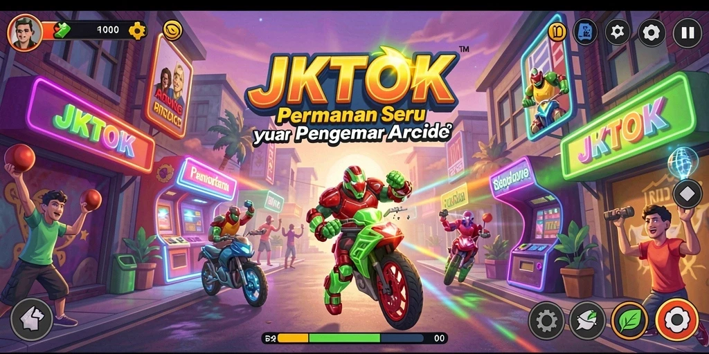 Screenshot gameplay JKTOK yang seru dan menantang.