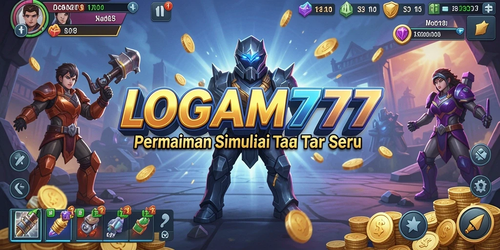 Tampilan gameplay LOGAM777 yang memukau dan interaktif.