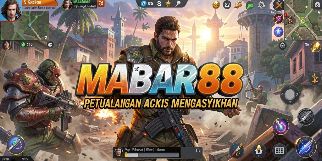 Tampilan gameplay seru MABAR88 yang penuh aksi.