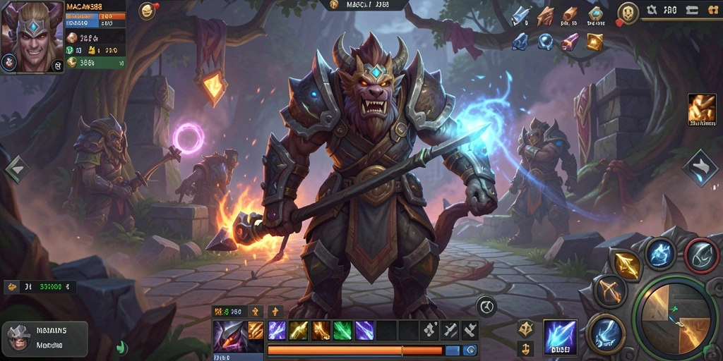 Tampilan gameplay ARPG menegangkan di dunia magis MACAN388.