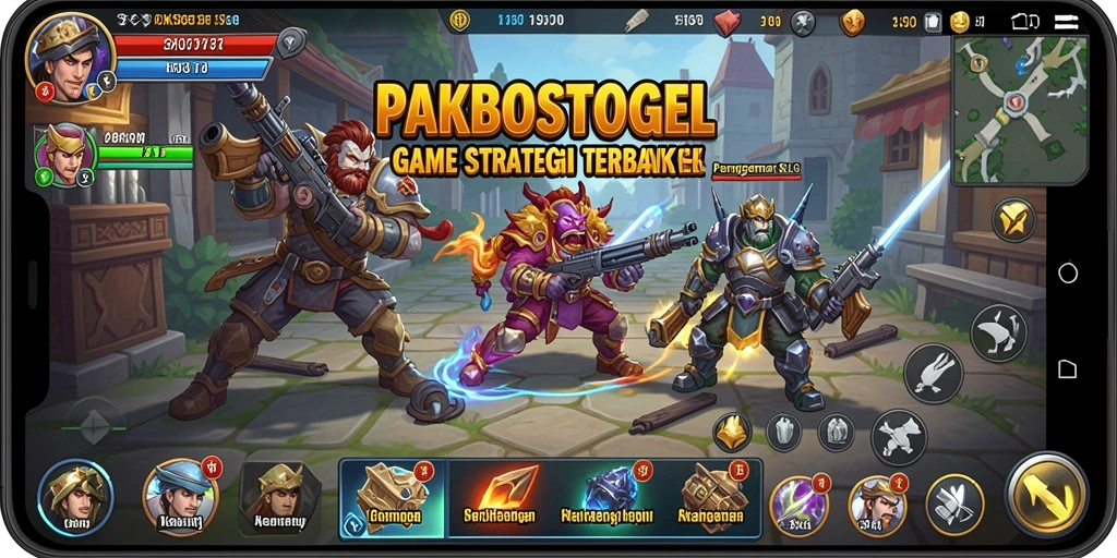 Tampilan gameplay PAKBOSTOGEL yang menarik dan strategi mendalam.