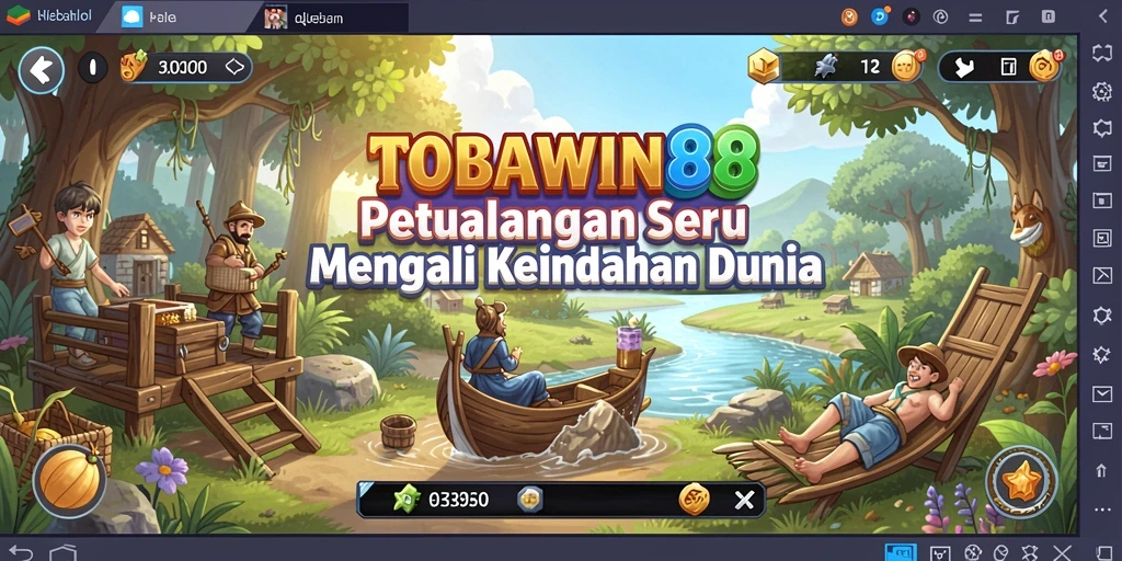 Tampilan gameplay penuh aksi di TOBAWIN88