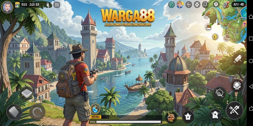 Screenshot gameplay <strong>WARGA88</strong> menampilkan aksi menakjubkan dalam dunia terbuka.