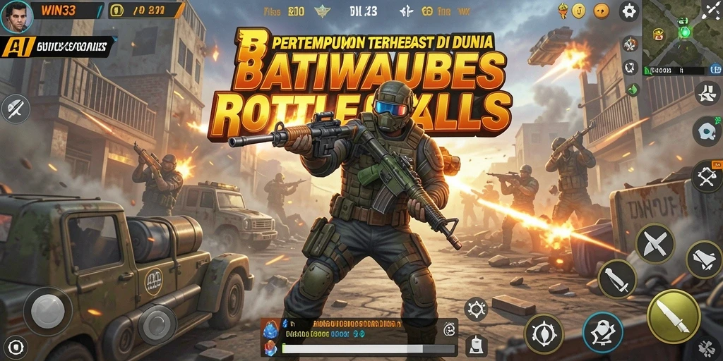 Tampilan gameplay seru dari <strong>WIN33</strong> dalam pertempuran Battle Royale.